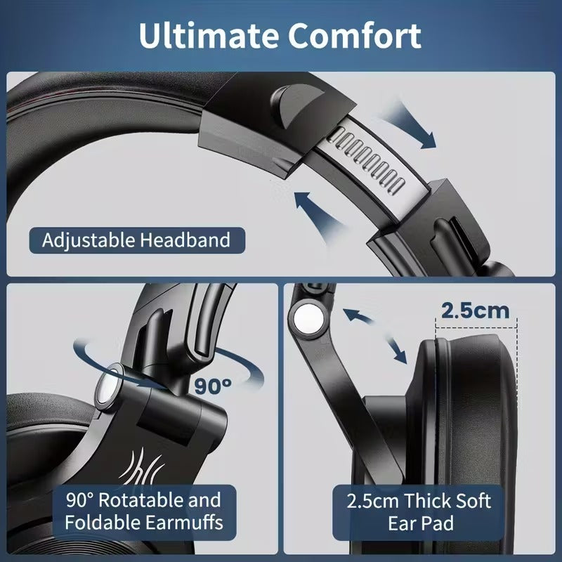 Studio & Gaming Headset with Boom Mic