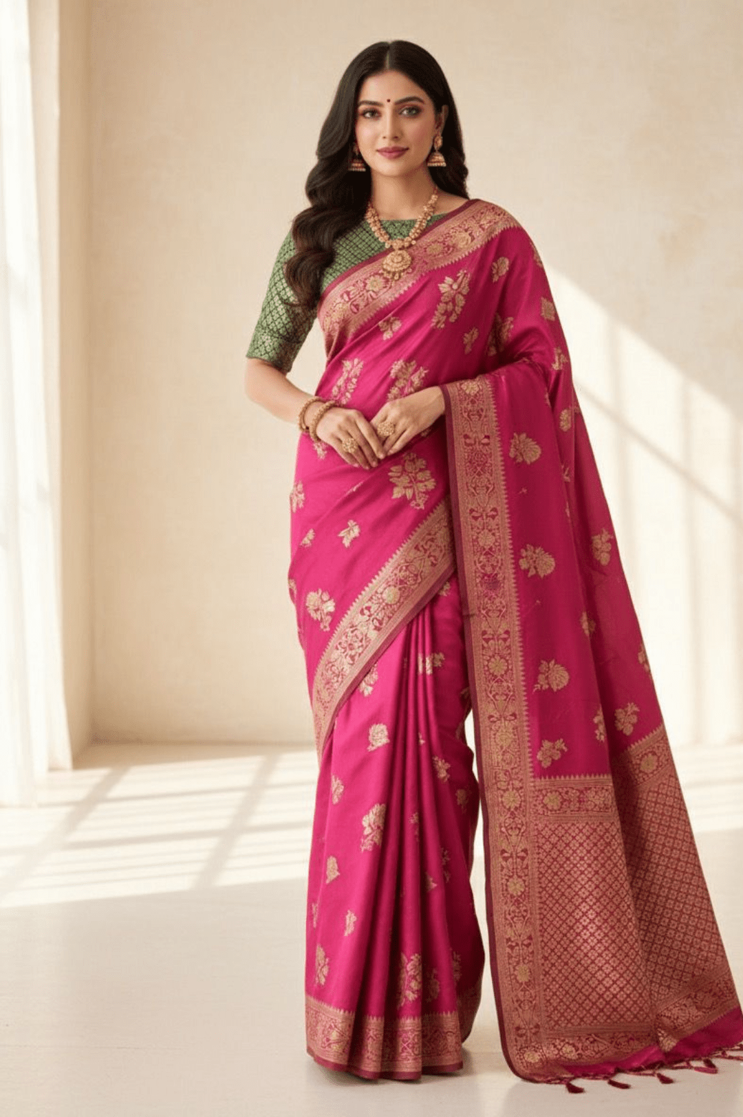 Rani Vaibhav Soft Silk Jacquard Saree
